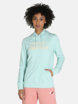 Puma - Forever Faster Wmns Hoodie Women Blue Hoodie