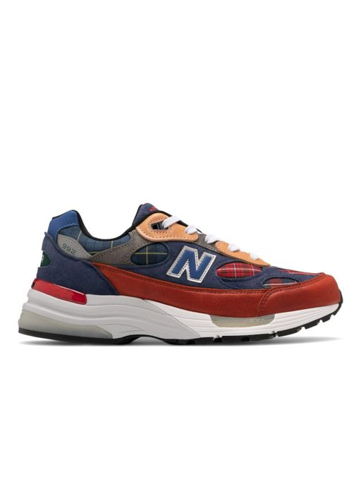 Buy New Balance Men Orange Navy 992 Sneakers Online