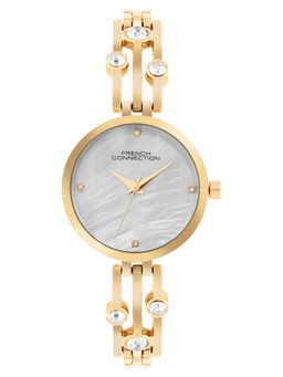 French Connection - Gold Mop Dial Analog Watch for Women-FCN073SGM (M)