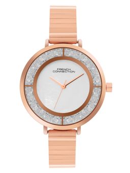 French Connection - Peach Dial Analog Watch for Women-FCN087RGM (M)