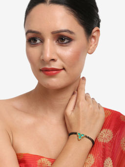 Ruby Raang Studio - Dusk Dew Kundan Bracelet Mangalsutra