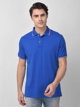 WOODS - Blue Polo T-shirt