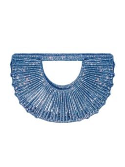 FOREVER NOOR - Daisy Jewel Hand Bag - Ice Blue