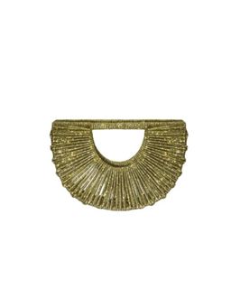 FOREVER NOOR - Daisy Jewel Hand Bag - Olive Green