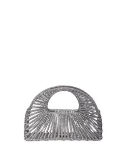 FOREVER NOOR - Daphne Jewel Hand Bag - Silver