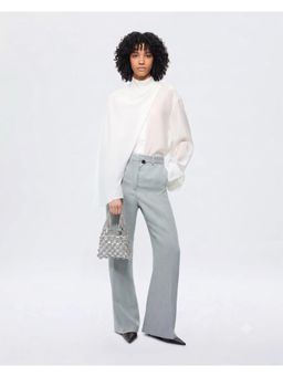 FOREVER NOOR - Satin Mesh Bag - Silver