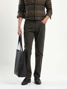 Rare Rabbit - Green Men Cotton Blend Plain Men Trouser