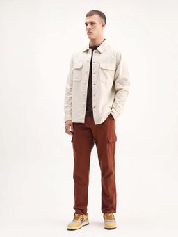 Rare Rabbit - Rust Regular Plain Trouser