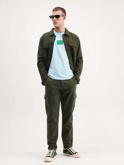 Rare Rabbit - Olive Regular Plain Trouser