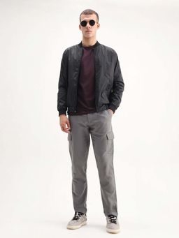 Rare Rabbit - Grey Regular Plain Trouser