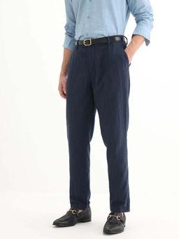 Rare Rabbit - Blue Men Cotton Blend Striped Men