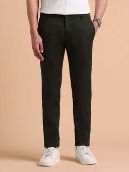 U.S. POLO ASSN. - Green Men's Satin Super Slim Fit Trouser