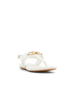 Aldo - Women White Bone Flat Sandals