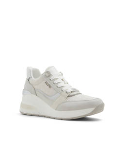 Aldo - Women Grey & White Bone Sneakers
