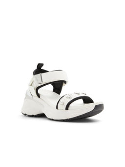 Aldo - Women White Black Platform Sandals