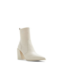 Aldo - Women Other Off White Solid Heel Chelsea Boots