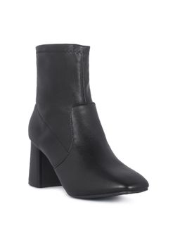 London Rag - Block Heeled Ankle Boots In Black