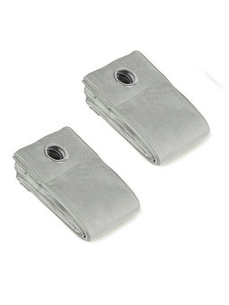 Saral Home - Grey Plain Velvet Room Darkening Curtains (4X5 Feet)