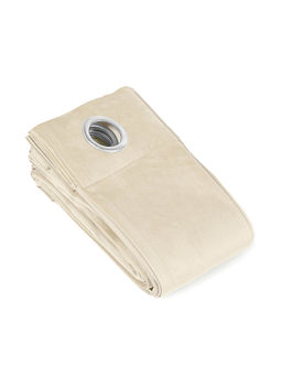 Saral Home - Beige Plain Velvet Room Darkening Curtain (4X5 Feet)