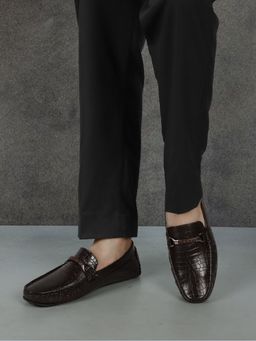 Carlton London - Brown Slip On Round Toe Men Loafers