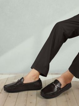 Carlton London - Brown Slip On Round Toe Men Loafers