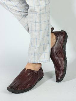 Carlton London - Brown Slip On Men Loafers