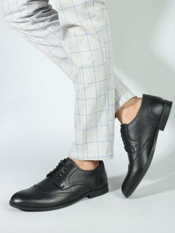Carlton London - Black Lace-Ups Men Brogues