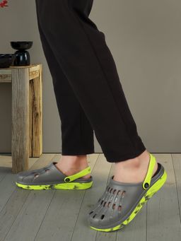 Carlton London - Neon Slip On Men Solid Clogs