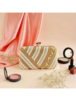 HOUSE OF WEBHIN - Heer-E-Gul Golden Clutch