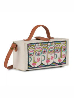 Gonecase - Anokhi White Hand Embroidered Clutch Bag