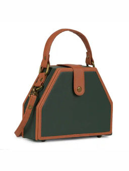 Gonecase - Olive Trapezium Handcrafted Women Crossbody Sling Bag