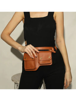 Gonecase - Brown Basic Lovers Handcrafted Waist Belt Bag
