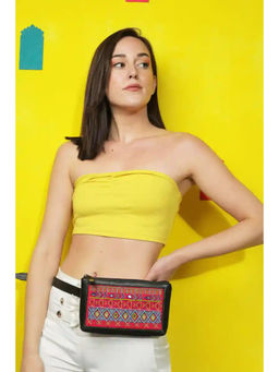 Gonecase - Pink Dhaka Hand Embroidered Waist Belt Bag