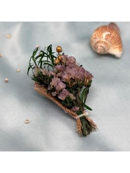 The Tie Hub - Lavender & Green Artificial Flower Boutonniere Lapel Pin
