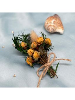 The Tie Hub - Yellow & Green Artificial Flower Boutonniere Lapel Pin