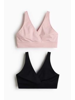 H&M - Women Pink MAMA 2-Pack Seamless Nursing Bras
