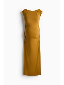 H&M - Women Yellow MAMA Cap-Sleeved Dress