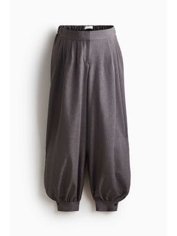 H&M - Women Grey MAMA Pleated Balloon Trousers
