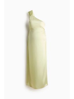 H&M - Women Yellow MAMA One-Shoulder Viscose Dress