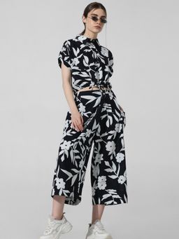 ONLY - Black Floral Culottes