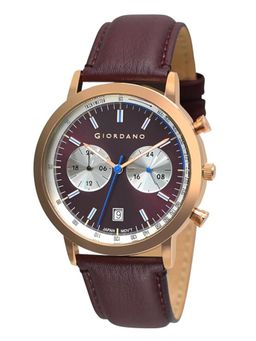 Giordano - Maroon Analog Wrist Watch for Men - GZ-50089