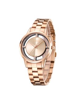 Giordano - Women Round Dial Rose Gold Strap Analog Wrist Watch GZ-60078-33 (M)