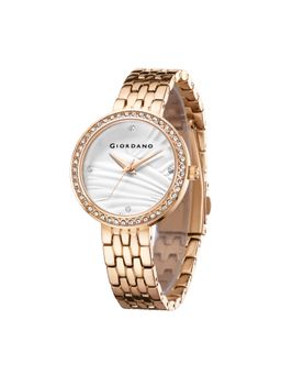 Giordano - Women Round Dial Rose Gold Strap Analog Wrist Watch GZ-60079-22 (M)