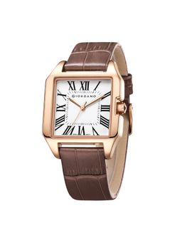 Giordano - Women Square Dial Brown Strap Analog Wrist Watch GZ-60080-02 (M)