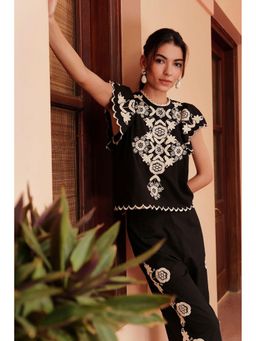 BOHO-CHIC By Sukriti Jain - Black Classy Monochrome Top