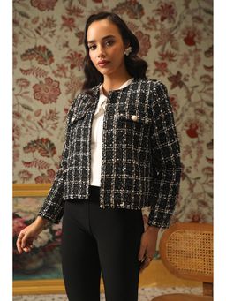 BOHO-CHIC By Sukriti Jain - Black The Peter Pan Collar Lace Blouse