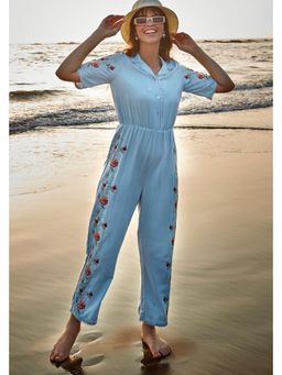 BOHO-CHIC By Sukriti Jain - The Alaya Blue Jumpsuit