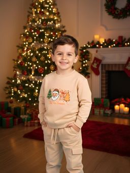 Kidbea - Beige Printed Sweatshirt