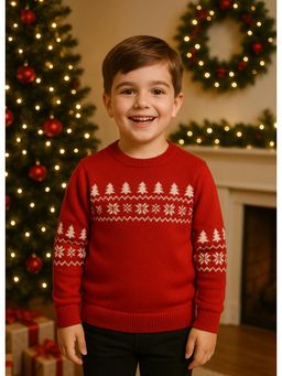 Kidbea - Red Printed Sweatshirt