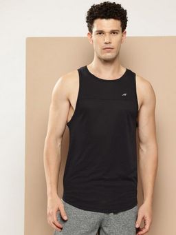Alcis - Men Black Sleeveless Sports Tank Top